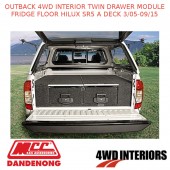 OUTBACK 4WD INTERIOR TWIN DRAWER MODULE FRIDGE FLOOR HILUX SR5 A DECK 3/05-09/15